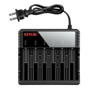 6 Bay  Li-ion Lithium Smart Battery Charger