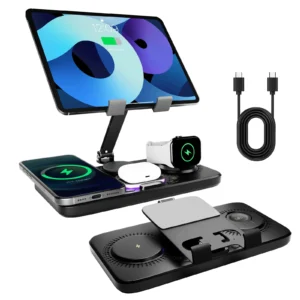 7 in 1 Wireless Charger Station Multiple Devices For iPhone iPad